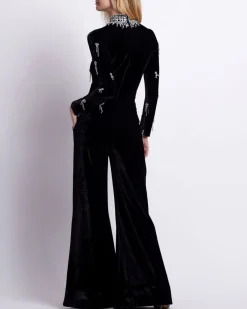 PatBO VELVET WIDE LEG PANT- Matching Sets|Bottoms