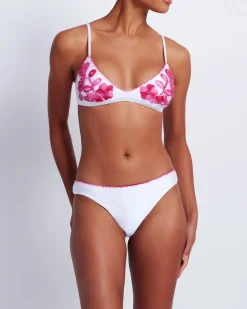 PatBO Viera Embroidered Bikini Top (FINAL SALE)- Bikinis
