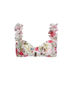 PatBO Viera Flutter Sleeve Bikini Top (FINAL SALE)- Bikinis