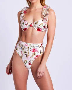 PatBO Viera High Leg Bikini Bottom (FINAL SALE)- Bikinis