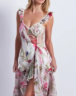 PatBO Viera Lace Bustier Maxi Dress (FINAL SALE)- Dresses & Jumpsuits