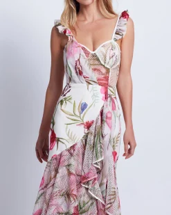PatBO Viera Lace Bustier Maxi Dress (FINAL SALE)- Dresses & Jumpsuits
