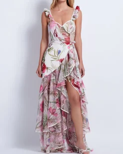 PatBO Viera Lace Bustier Maxi Dress (FINAL SALE)- Dresses & Jumpsuits