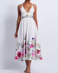 PatBO Viera V-Neck Midi Dress (FINAL SALE)- Dresses & Jumpsuits