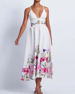 PatBO Viera V-Neck Midi Dress (FINAL SALE)- Dresses & Jumpsuits