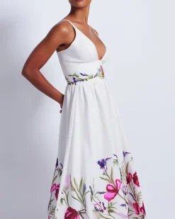 PatBO Viera V-Neck Midi Dress (FINAL SALE)- Dresses & Jumpsuits