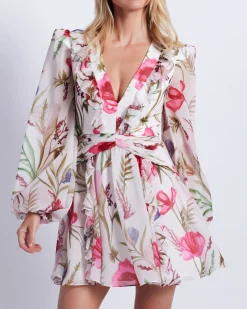 PatBO Viera V-Neck Mini Dress (FINAL SALE)- Dresses & Jumpsuits