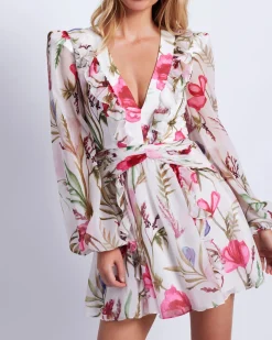 PatBO Viera V-Neck Mini Dress (FINAL SALE)- Dresses & Jumpsuits