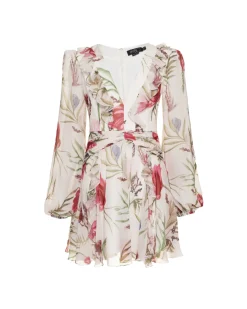 PatBO Viera V-Neck Mini Dress (FINAL SALE)- Dresses & Jumpsuits