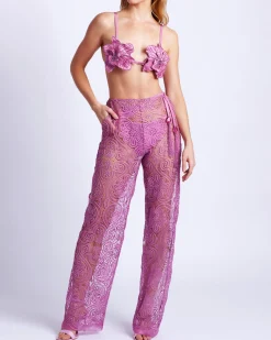 PatBO Wide Leg Lace Pants- Matching Sets