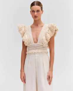 PatBO Wide Leg Linen Pants- Bottoms