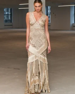 PatBO Woven Fringe Maxi Dress (EXCLUSIVE)- Dresses & Jumpsuits