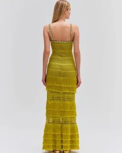 PatBO Woven Fringe Maxi Dress (FINAL SALE)- Dresses & Jumpsuits