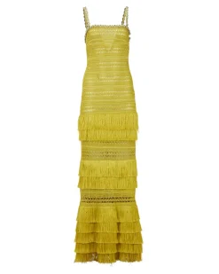 PatBO Woven Fringe Maxi Dress (FINAL SALE)- Dresses & Jumpsuits