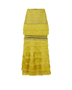 PatBO Woven Fringe Midi Skirt (FINAL SALE)- Matching Sets|Bottoms
